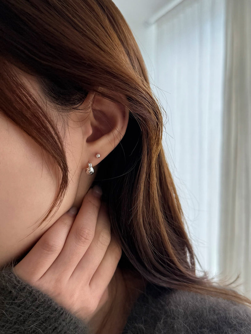 [925 Silver] X-Line Piercing (2 Types) 20G Body Piercing Back Piercing Cartilage Piercing 