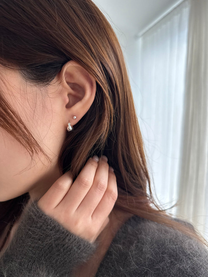 [925 Silver] X-Line Piercing (2 Types) 20G Body Piercing Back Piercing Cartilage Piercing 