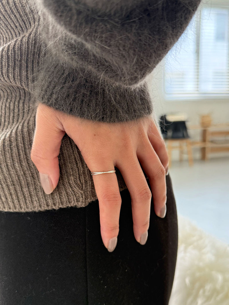 [925 Silver] แหวนทรงลูกบาศก์