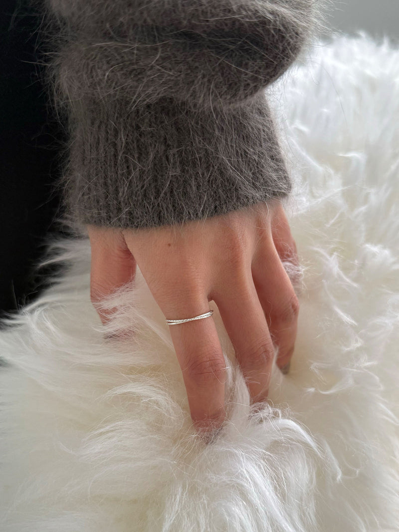 [925 Silver] แหวนทรงลูกบาศก์