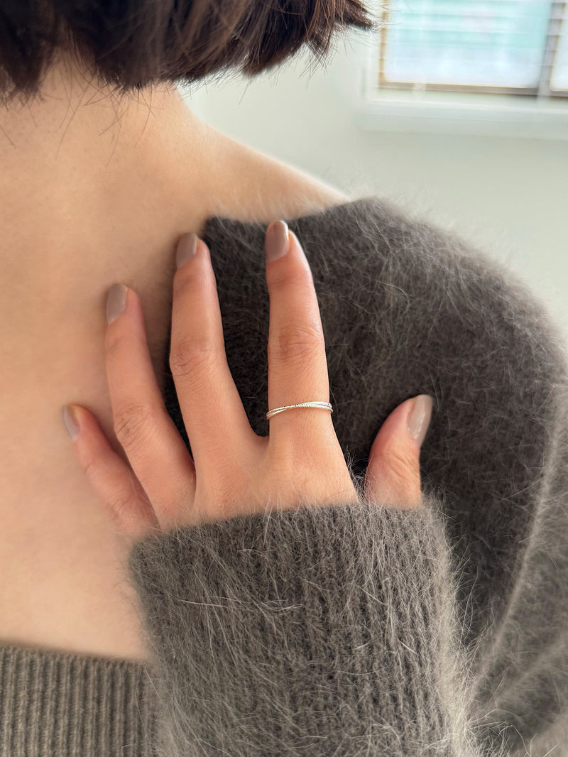 [925 Silver] แหวนทรงลูกบาศก์