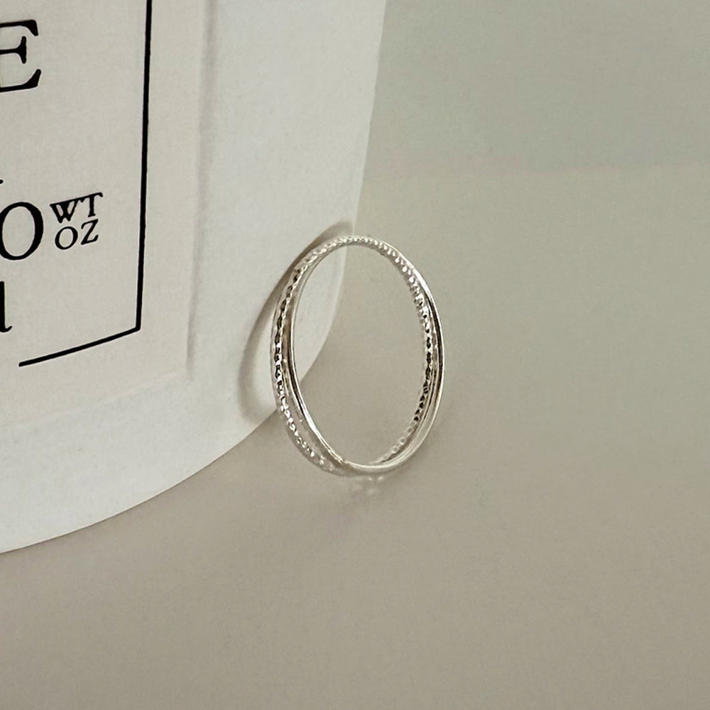 [925 Silver] แหวนทรงลูกบาศก์