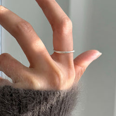 [925 Silver] แหวนทรงลูกบาศก์