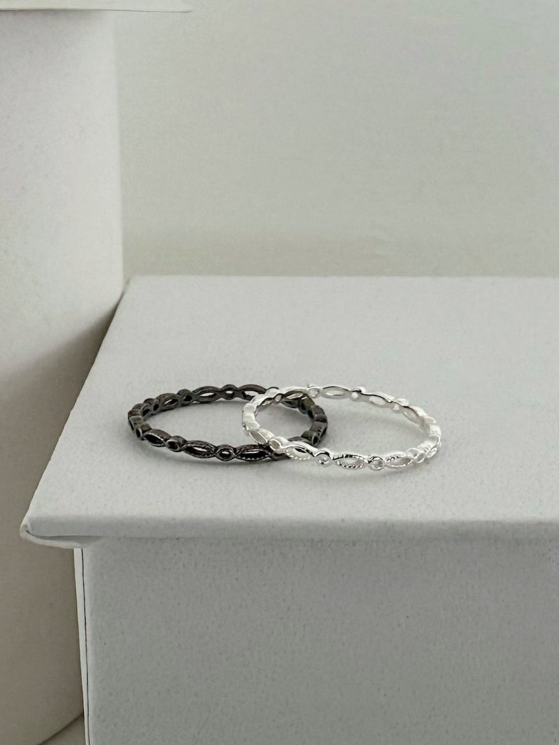 [925 Silver] แหวนทรงลูกบาศก์