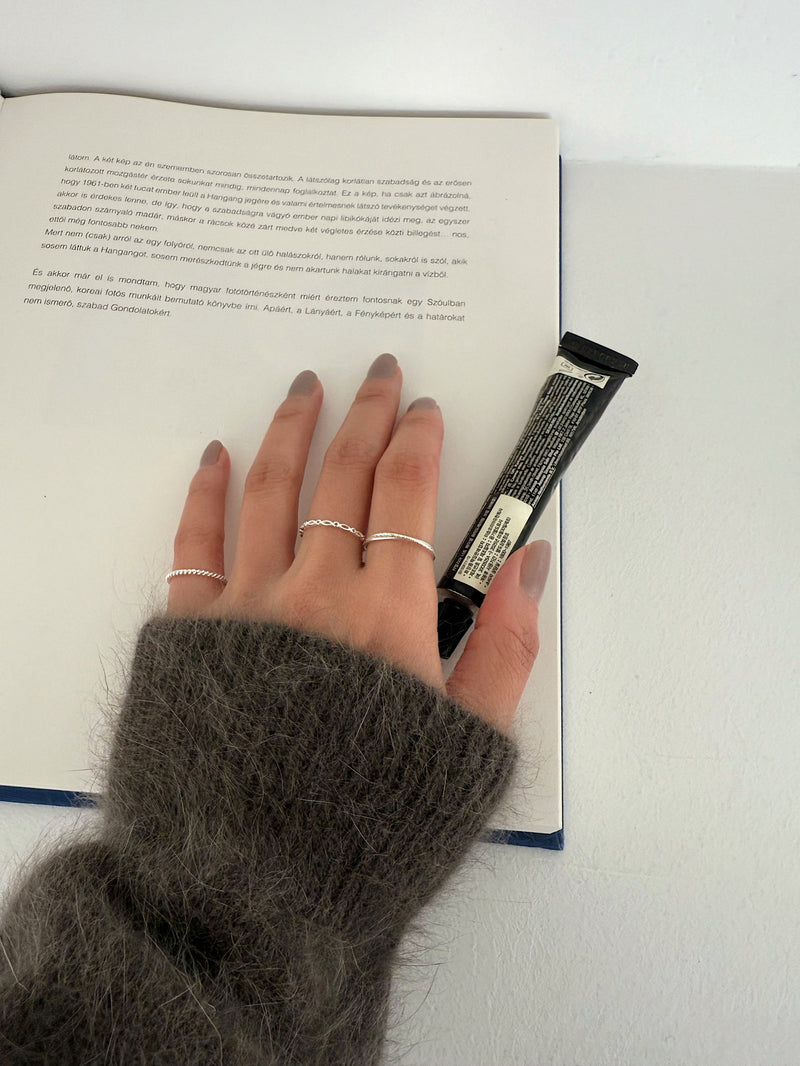 [925 Silver] แหวนทรงลูกบาศก์