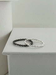 [925 Silver] แหวนทรงลูกบาศก์