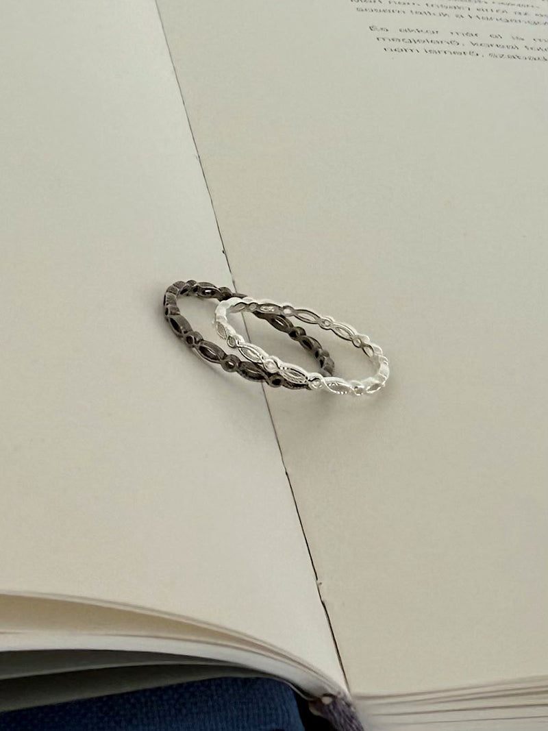 [925 Silver] แหวนทรงลูกบาศก์