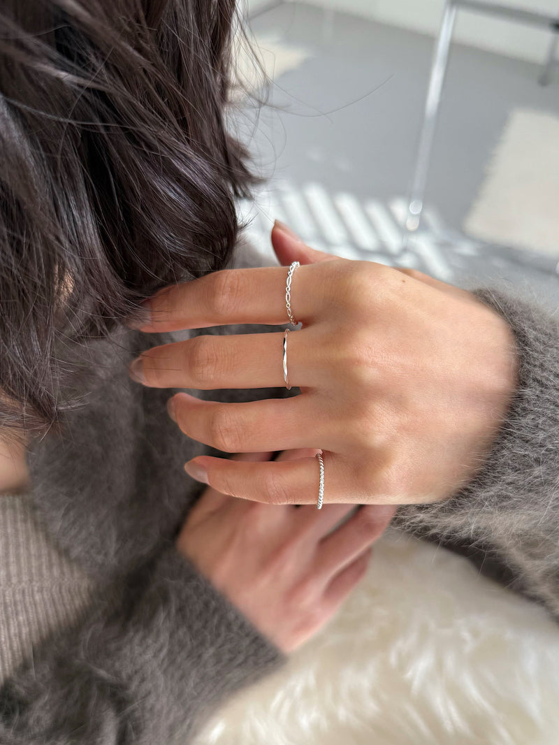 [925 Silver] แหวนทรงลูกบาศก์