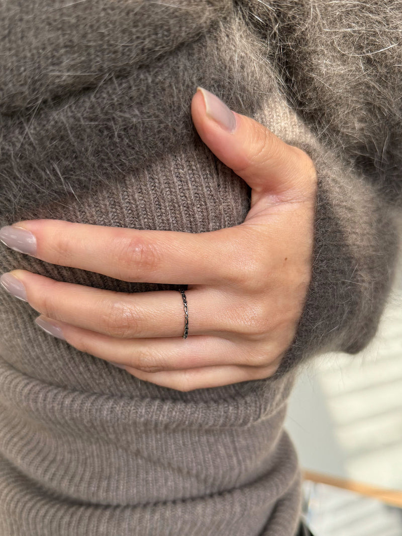 [925 Silver] แหวนทรงลูกบาศก์