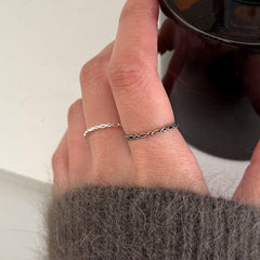 [925 Silver] แหวนทรงลูกบาศก์