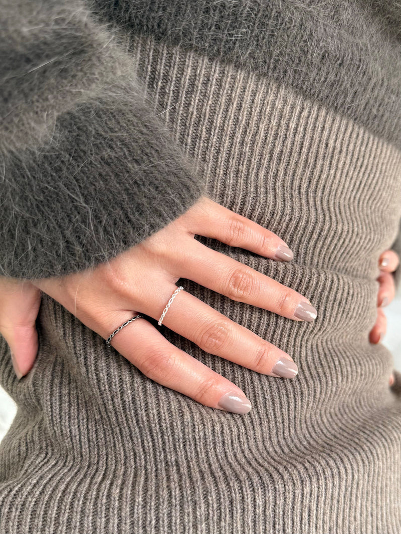 [925 Silver] แหวนทรงลูกบาศก์