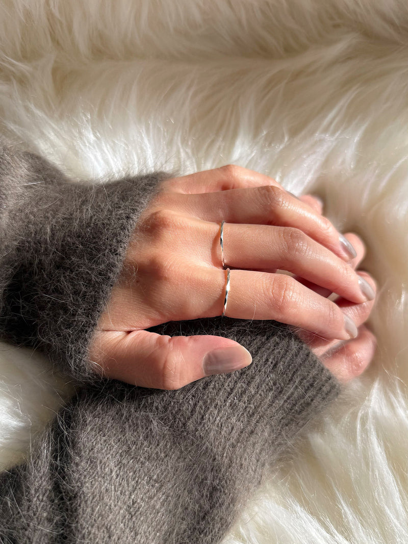 [925 Silver] แหวนทรงลูกบาศก์