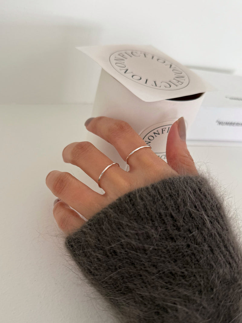 [925 Silver] แหวนทรงลูกบาศก์