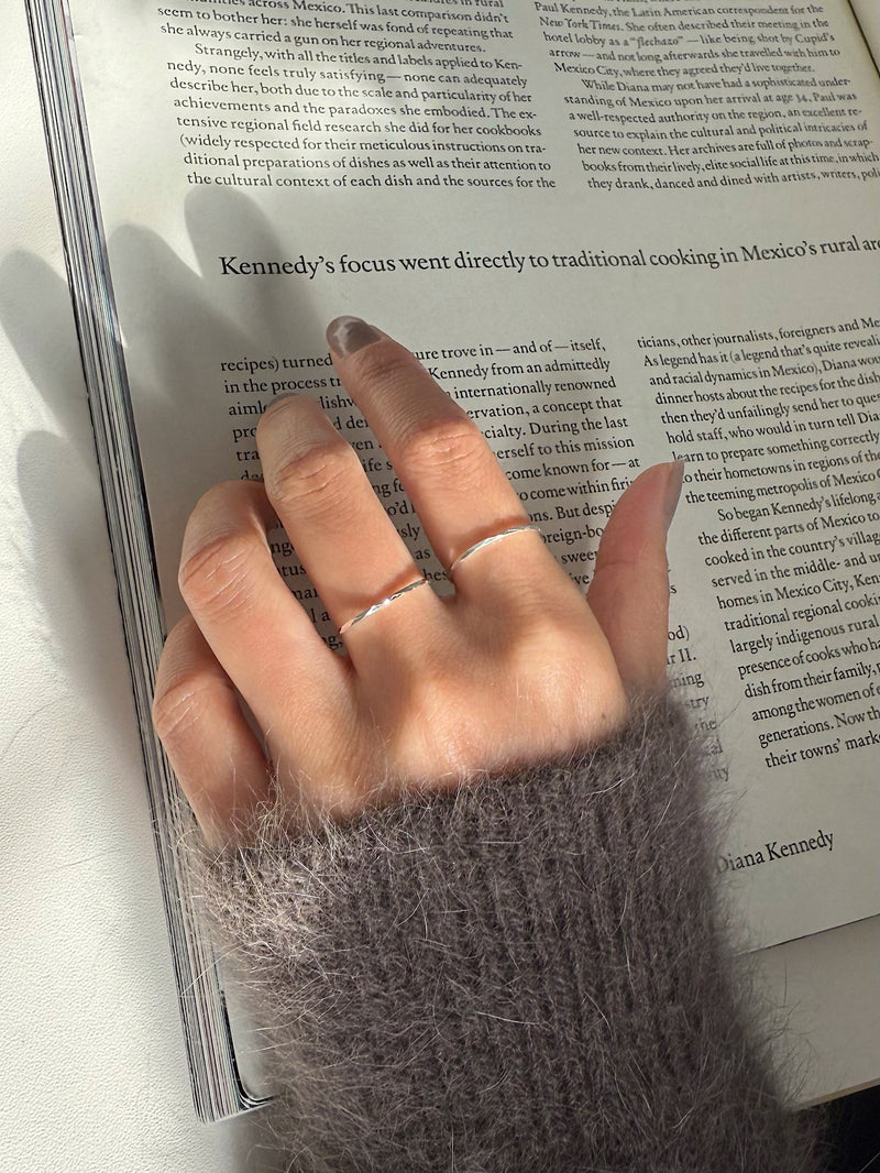 [925 Silver] แหวนทรงลูกบาศก์