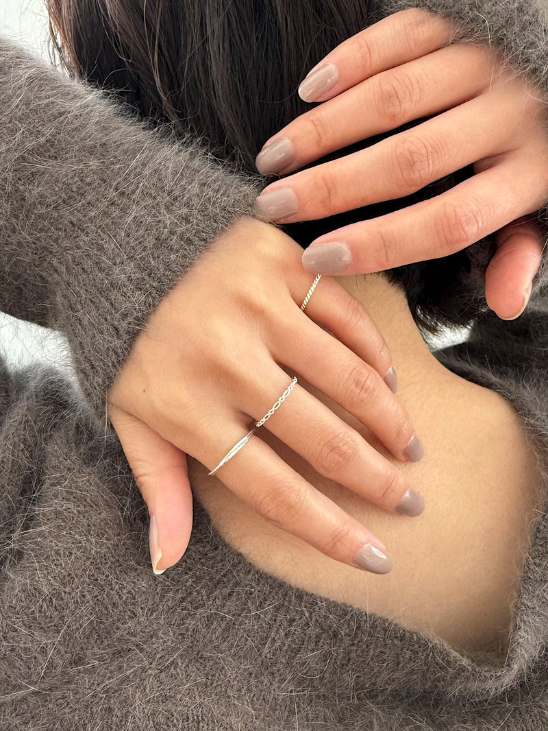 [925 Silver] แหวนทรงลูกบาศก์