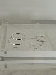 [925 Silver] แหวนทรงลูกบาศก์