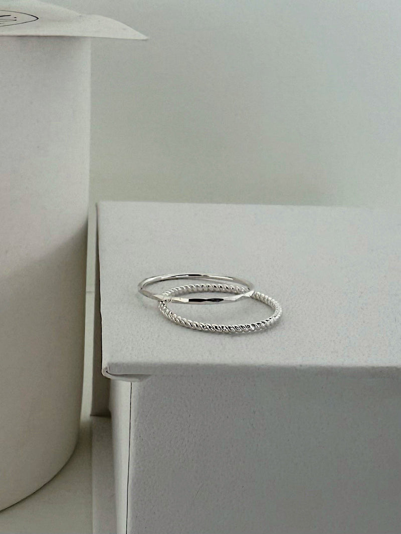 [925 Silver] แหวนทรงลูกบาศก์