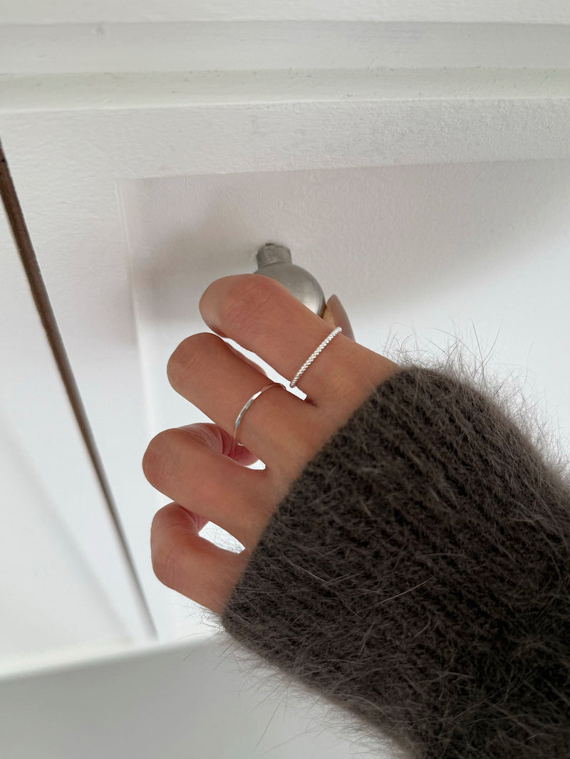 [925 Silver] แหวนทรงลูกบาศก์