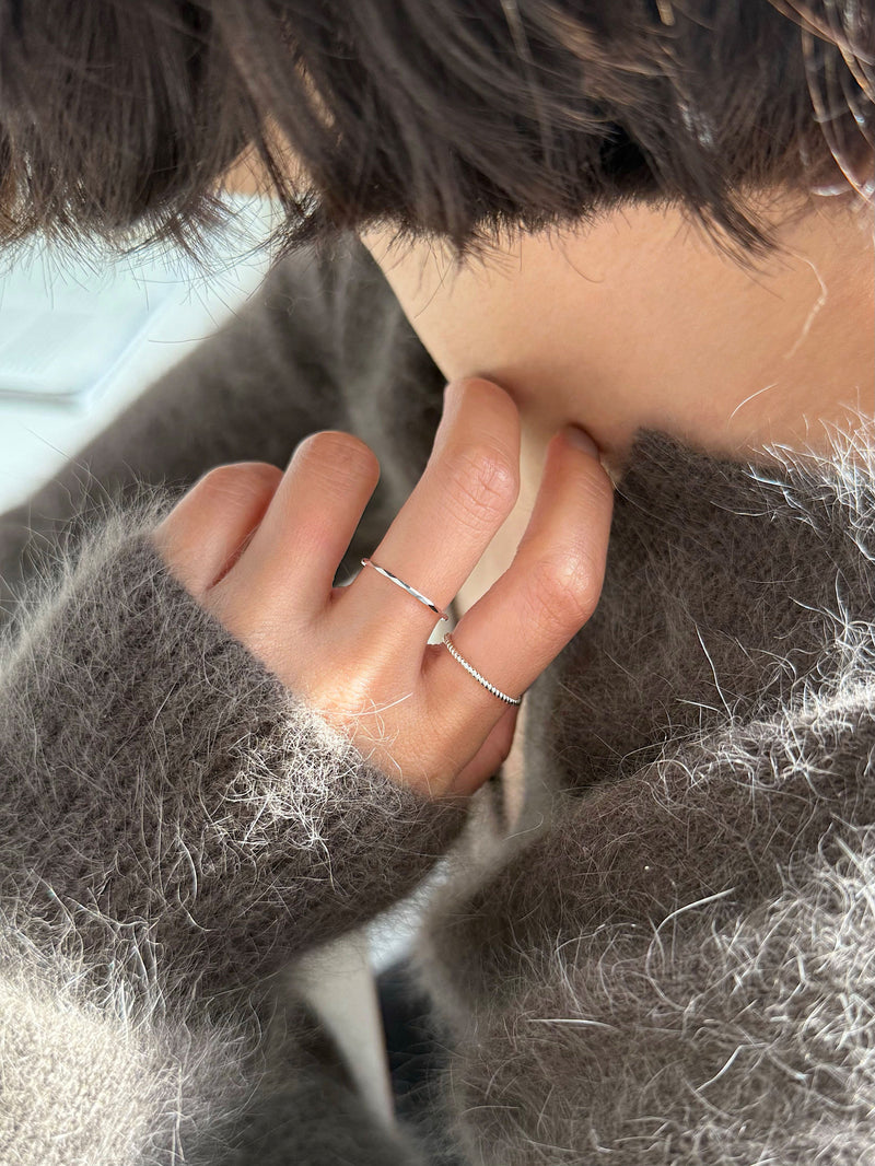 [925 Silver] แหวนทรงลูกบาศก์