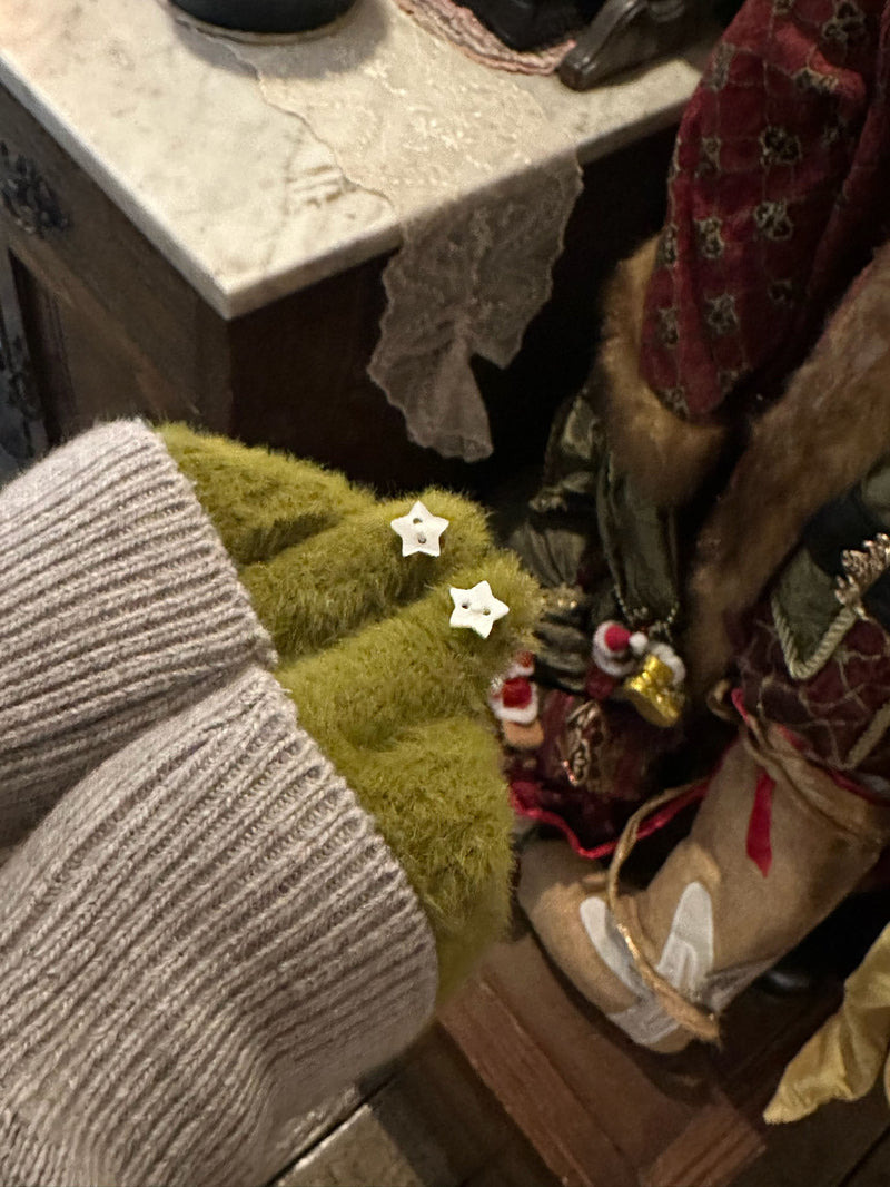 スター ポイント アンゴラ風 スマホ対応 フィンガーレス手袋（2色）アンゴラ手袋 / スマホ対応手袋 / フィンガーレス手袋 / 指なし手袋