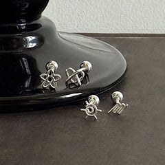 [925 Silver] เจาะ X-Line (2 แบบ) 20G เจาะร่างกาย เจาะหลัง เจาะกระดูกอ่อน 