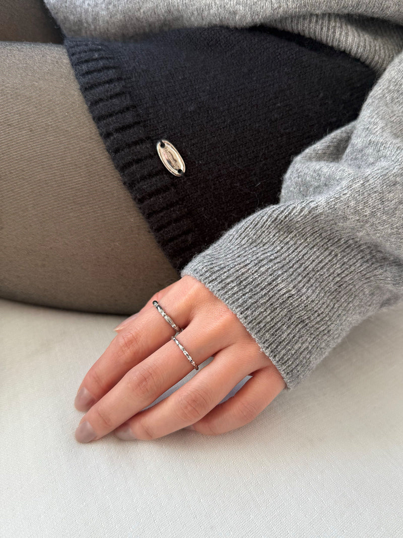 [サージカル]カッティングデザイン シャインリング 金属アレルギー対応 / サージカルステンレス