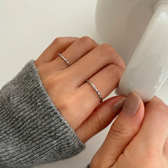 [サージカル]カッティングデザイン シャインリング 金属アレルギー対応 / サージカルステンレス