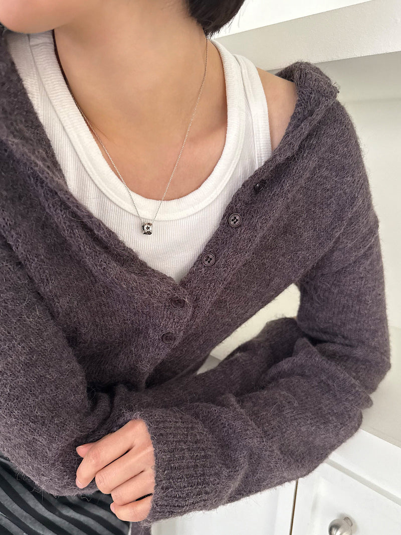 สร้อยคอเชือกถักสีดำลายเสือดาวและโลหะ (3 สี) ปรับความยาวได้ 