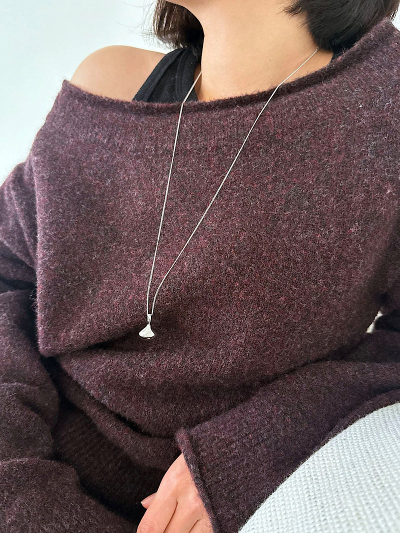ドロップモチーフ ロングネックレス