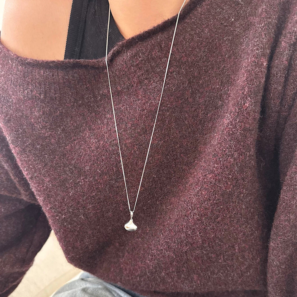 ドロップモチーフ ロングネックレス