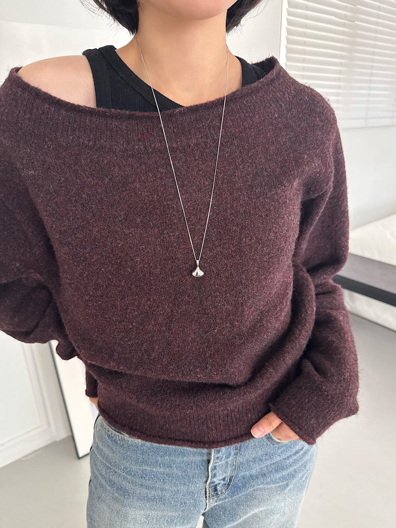 ドロップモチーフ ロングネックレス