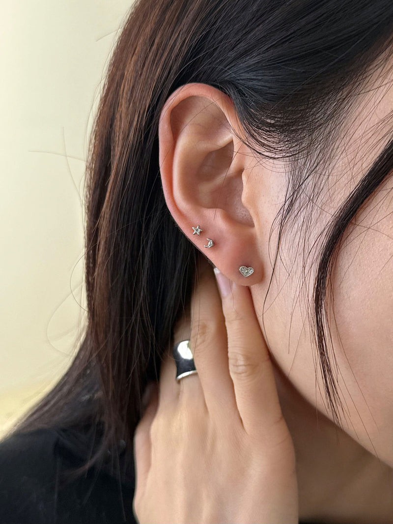 [Surgical] Cross X Piercing (2 types/3 colors) 16G 