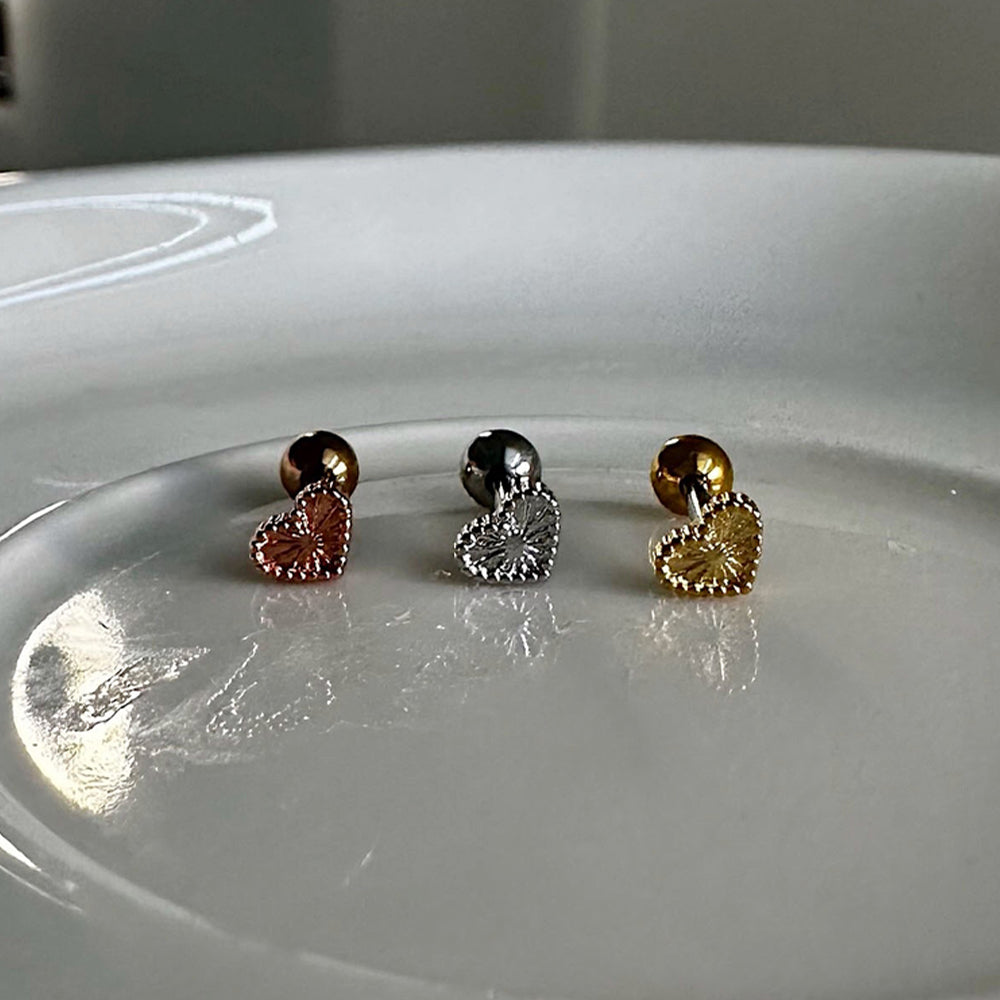 [Surgical] Cross X Piercing (2 types/3 colors) 16G 