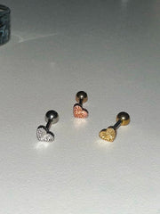 [Surgical] Cross X Piercing (2 types/3 colors) 16G 