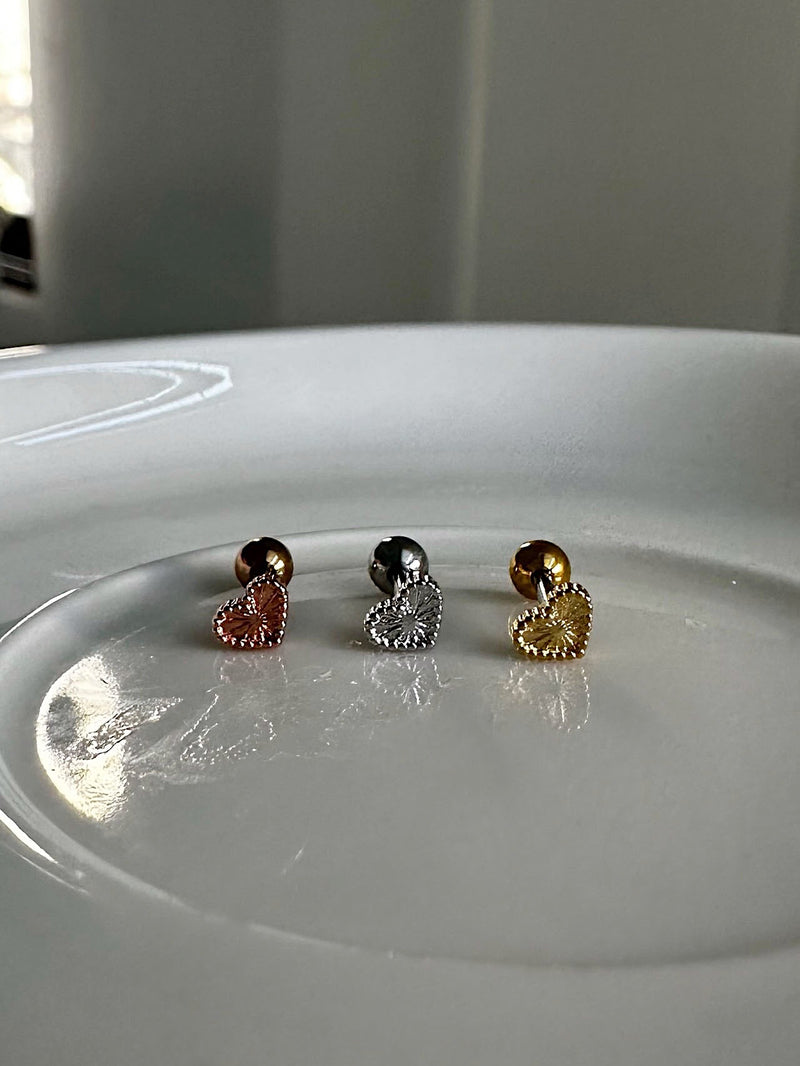 [Surgical] Cross X Piercing (2 types/3 colors) 16G 