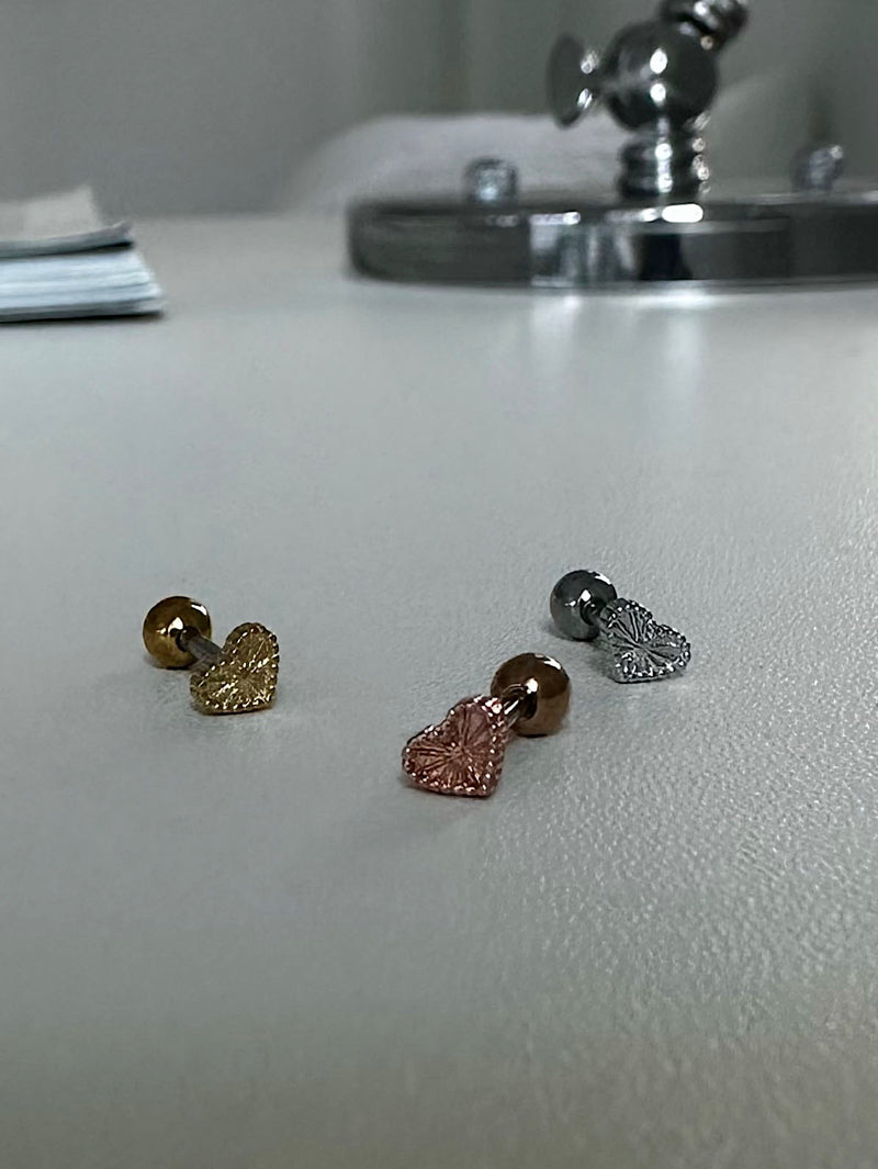 [Surgical] Cross X Piercing (2 types/3 colors) 16G 