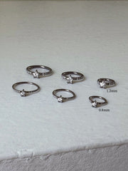 [チタン] キュービック スター セグメントリング ピアス (2Type/ 3Size) 太さ0.8mm / 1.2mm