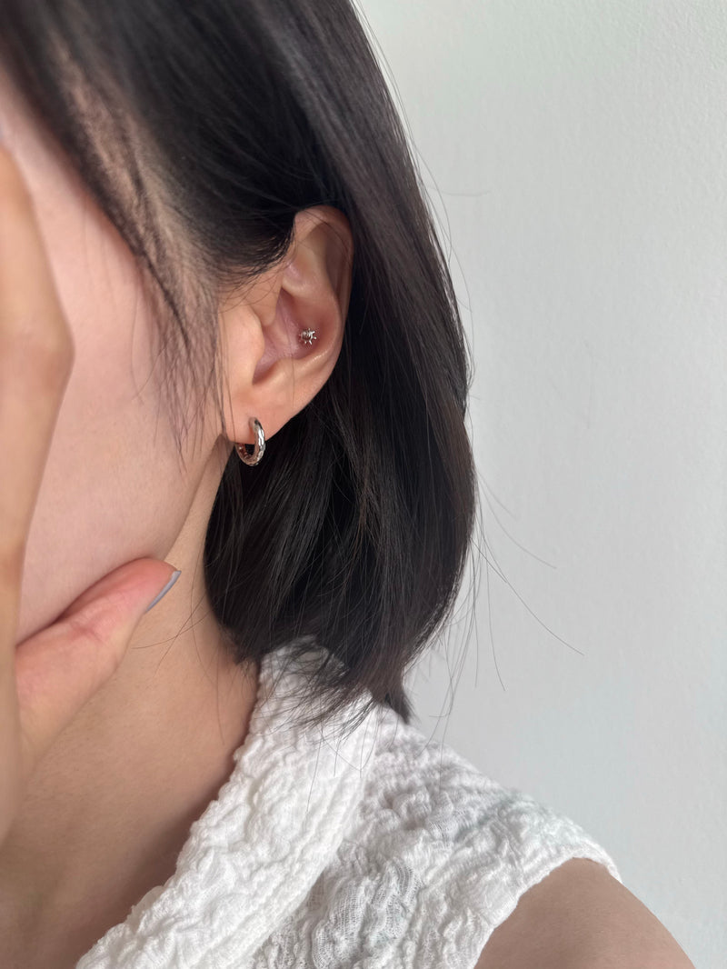 [Surgical] Cross X Piercing (2 types/3 colors) 16G 