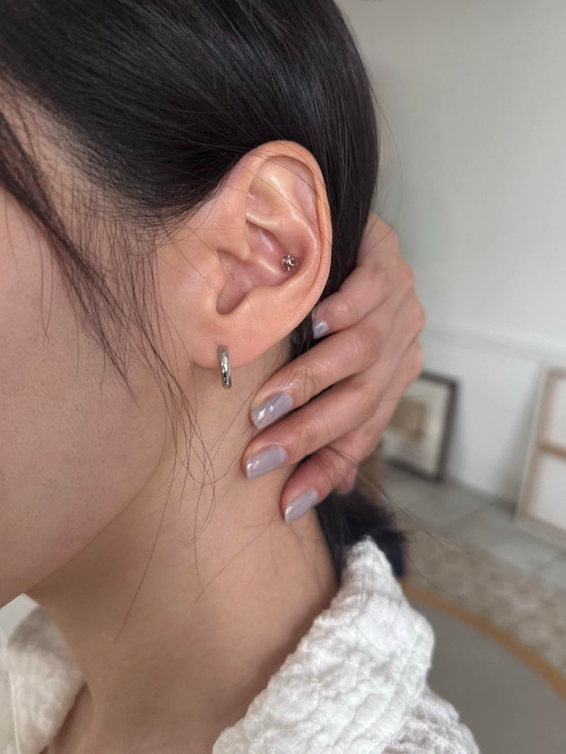 [Surgical] Cross X Piercing (2 types/3 colors) 16G 