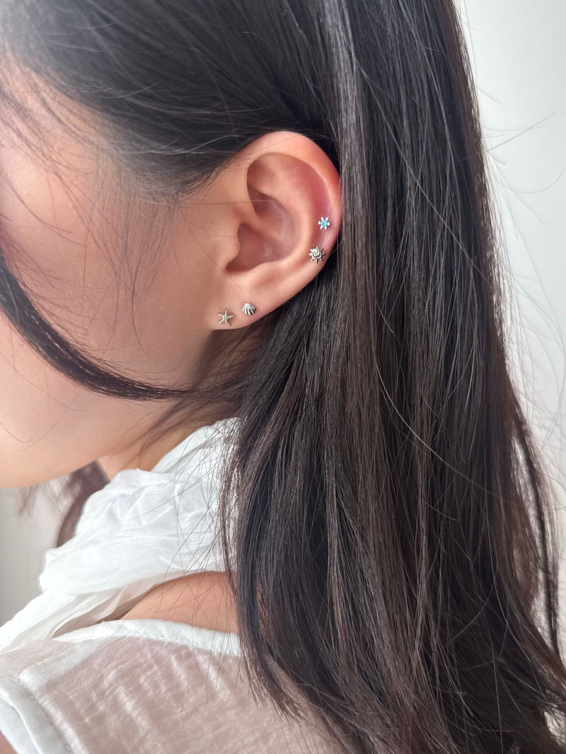 [Surgical] Cross X Piercing (2 types/3 colors) 16G 