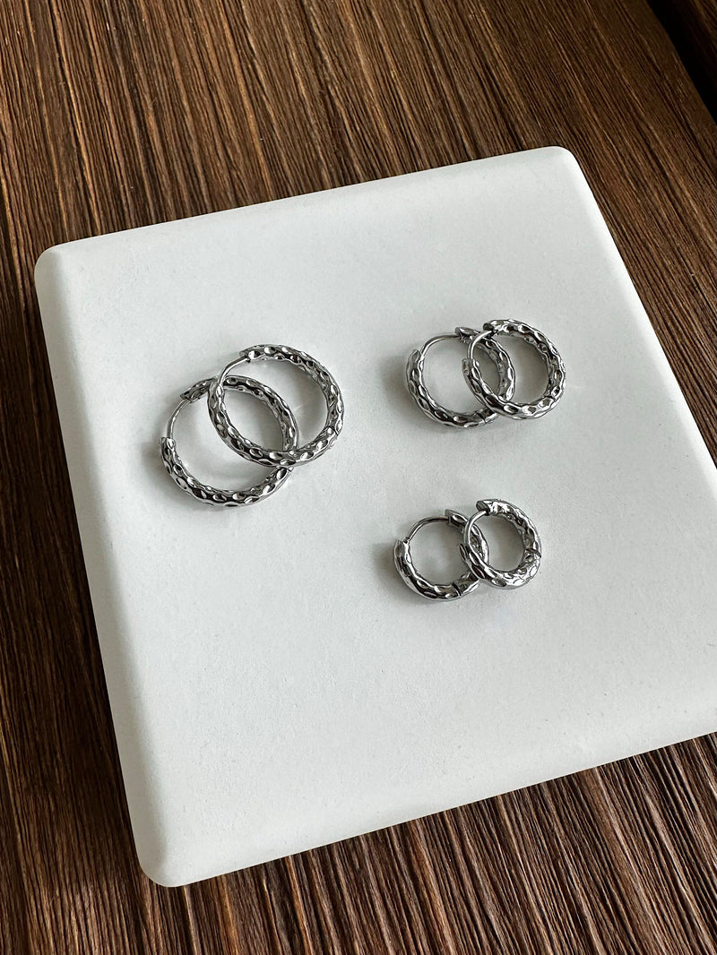 [925 Silver] Triple Cubic Sparkling Ring