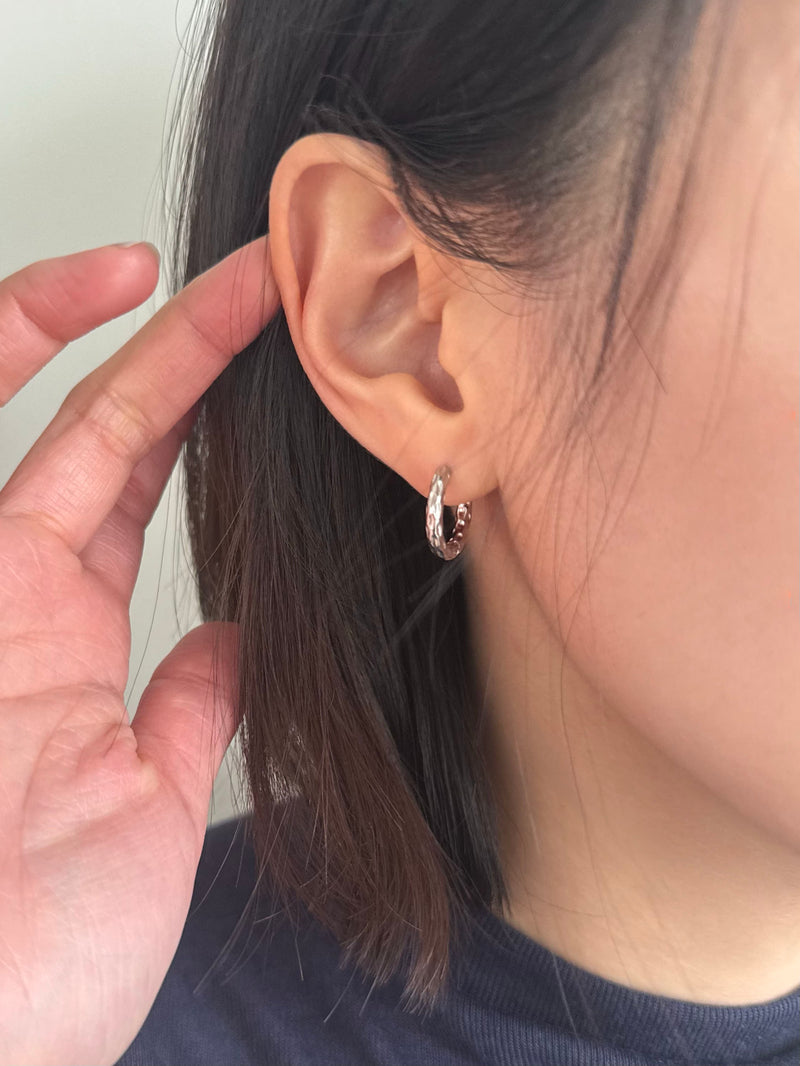 [925 Silver] Triple Cubic Sparkling Ring