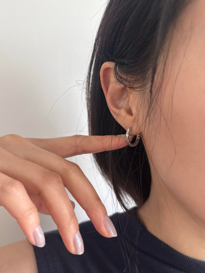 [925 Silver] Triple Cubic Sparkling Ring