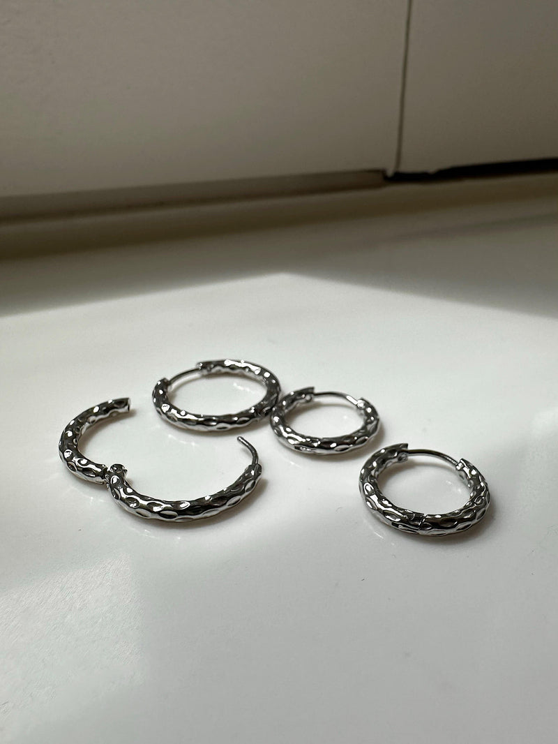 [925 Silver] Triple Cubic Sparkling Ring