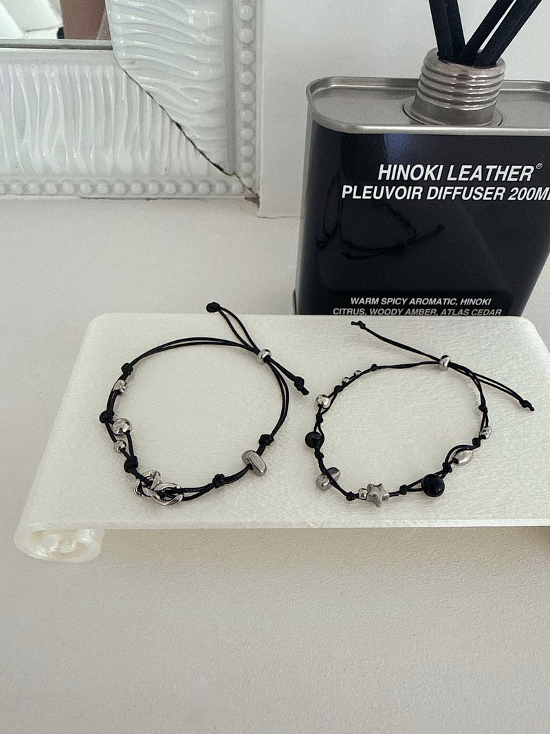 [925 Silver] สร้อยข้อมือพลอยรูปลูกบอลฟองสบู่ (3สี)