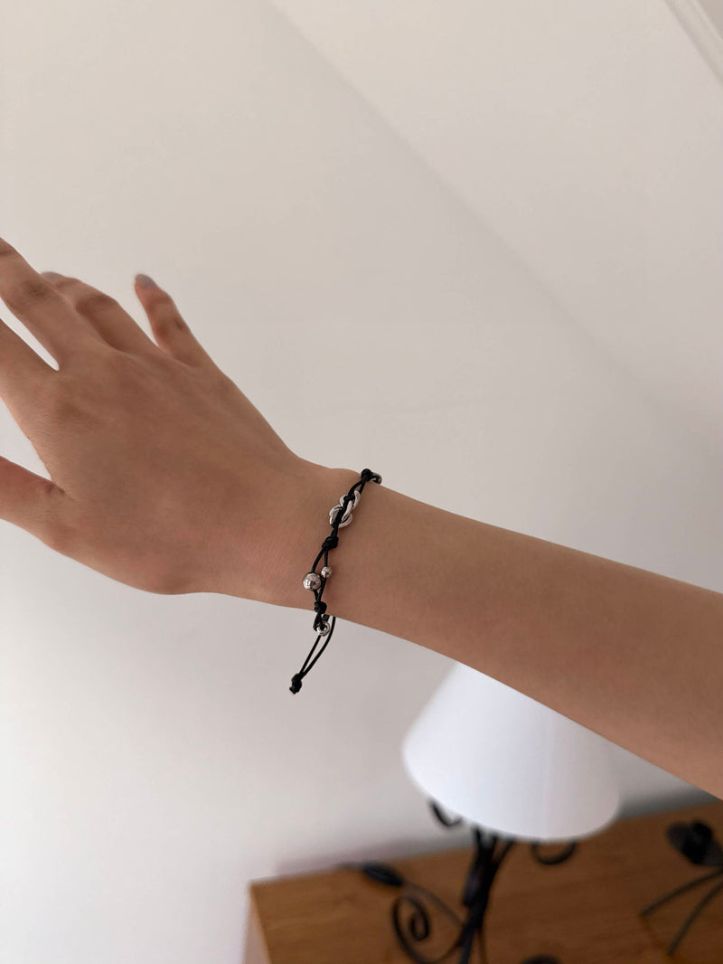 [925 Silver] สร้อยข้อมือพลอยรูปลูกบอลฟองสบู่ (3สี)