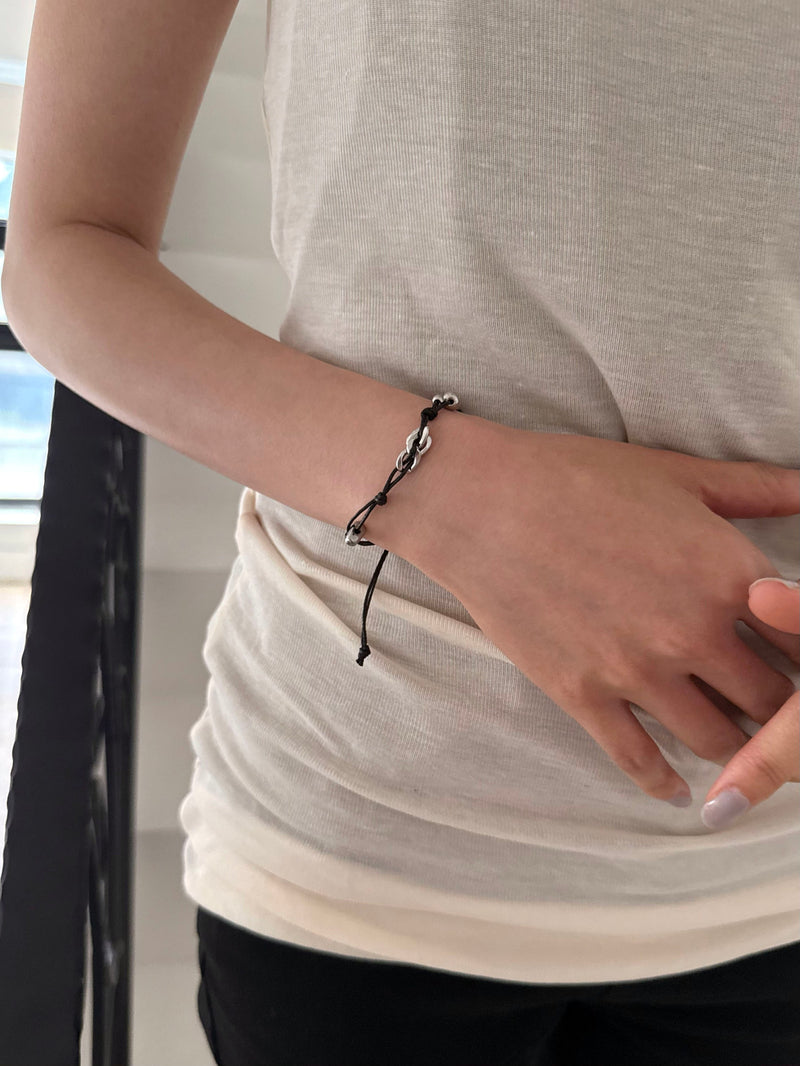 [925 Silver] สร้อยข้อมือพลอยรูปลูกบอลฟองสบู่ (3สี)
