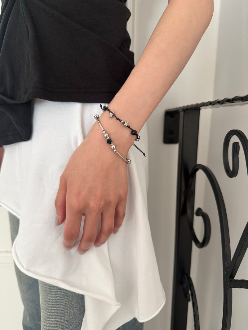 [925 Silver] สร้อยข้อมือพลอยรูปลูกบอลฟองสบู่ (3สี)