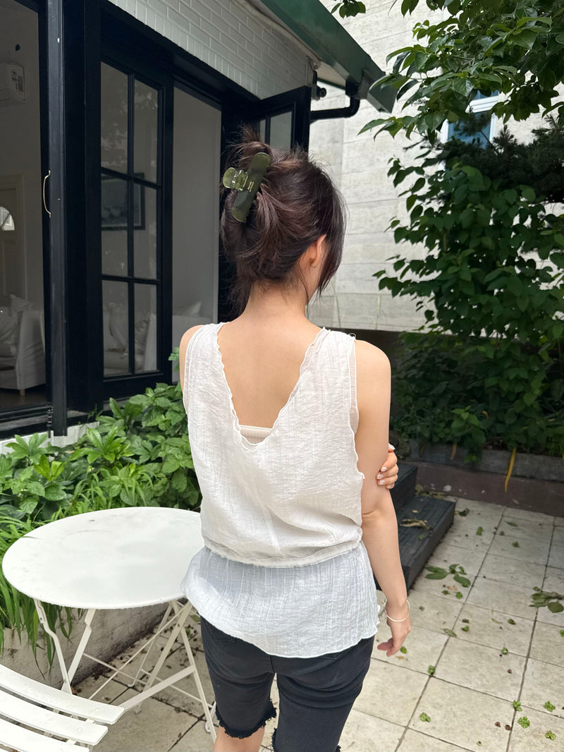 ニュアンスマーブル フレンチスクエア ヘアクリップ 5color