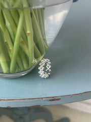 [925 Silver] Triple Cubic Sparkling Ring